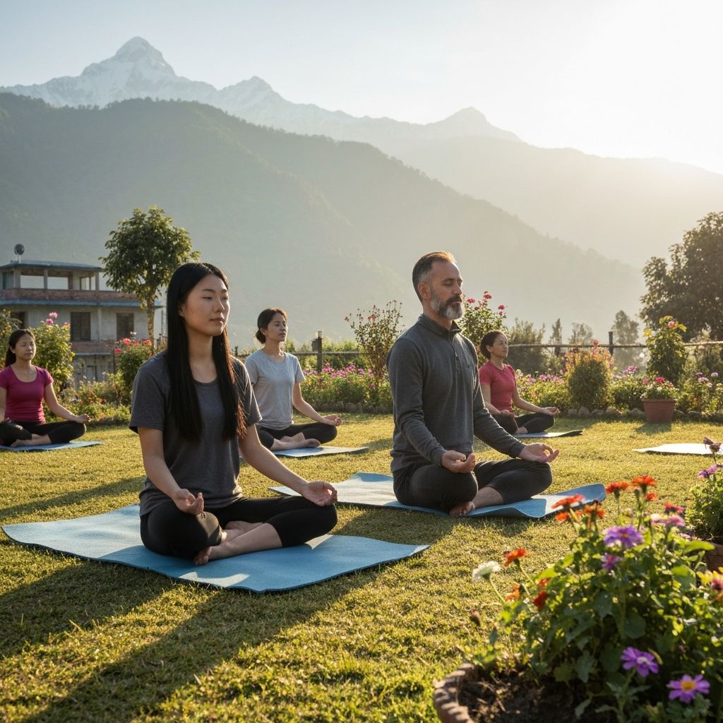 Meditation and wellness at the rehabilitation center